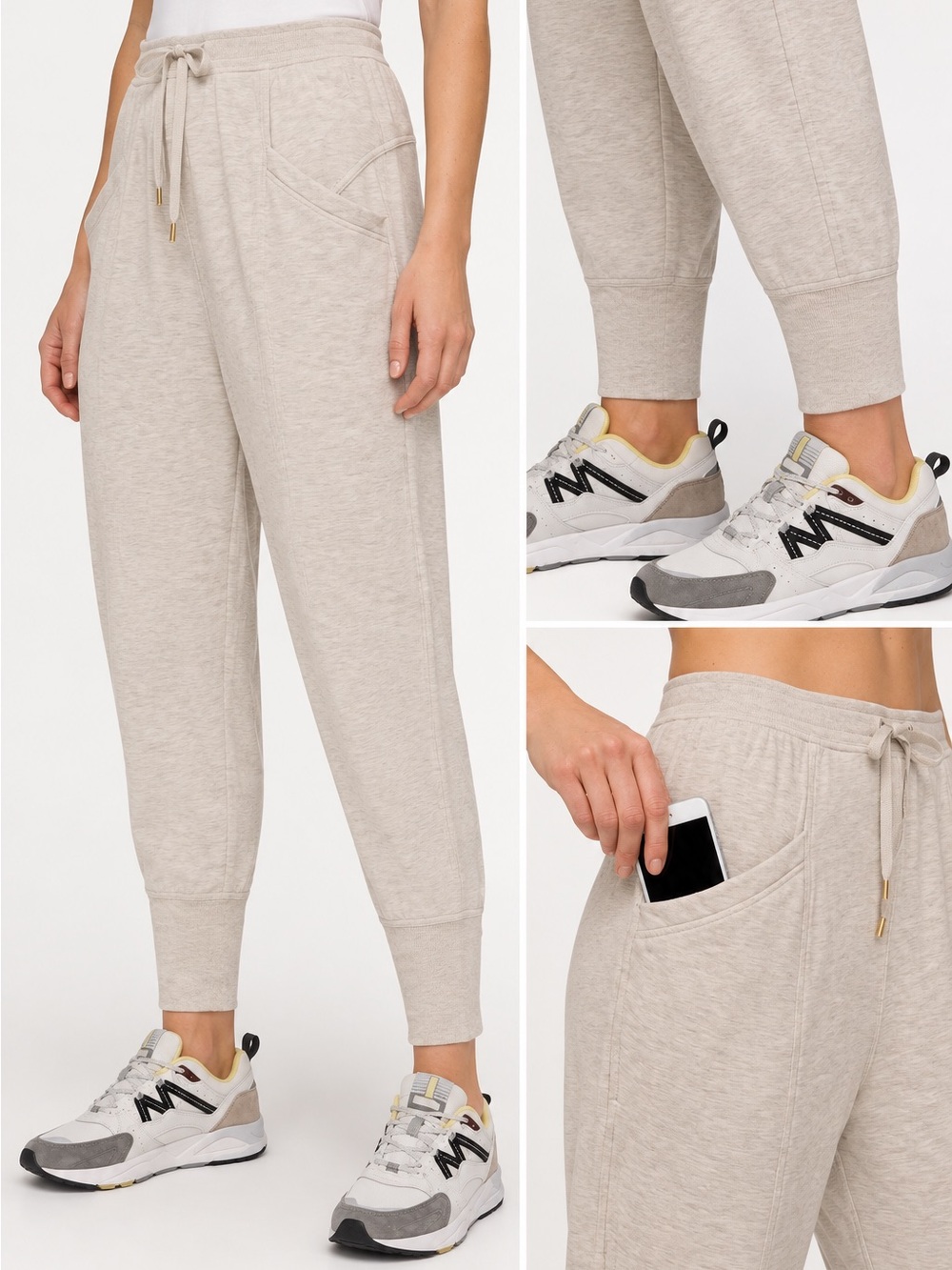Lululemon Still Chill Jogger sz 6 Heathered cashew